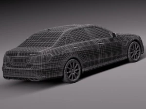 Mercedes-Benz E63 AMG Sedan 2014 3D Model