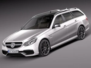 Mercedes-Benz E63 AMG Estate 2014 3D Model