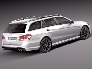 Mercedes-Benz E63 AMG Estate 2014 Model 3D