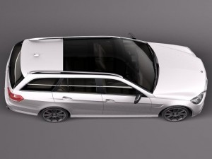 Mercedes-Benz E63 AMG Estate 2014 Model 3D