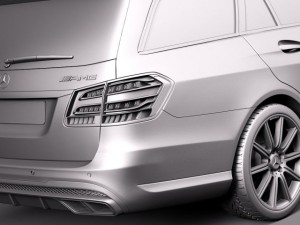 Mercedes-Benz E63 AMG Estate 2014 Model 3D