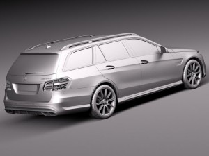 Mercedes-Benz E63 AMG Estate 2014 Model 3D