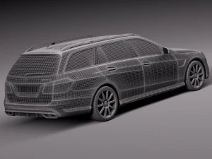 Mercedes-Benz E63 AMG Estate 2014 3D Model