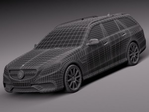 Mercedes-Benz E63 AMG Estate 2014 Model 3D