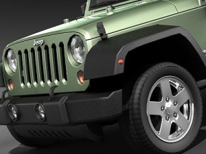Jeep Wrangler 4-door midpoly Modello 3D
