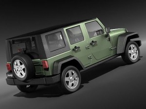 Jeep Wrangler 4-door midpoly Modello 3D