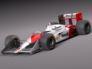 Mclaren Honda MP4 4 Ayrton Senna F1 3D Model