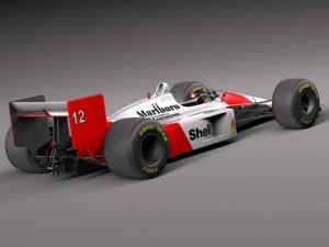 Mclaren Honda MP4 4 Ayrton Senna F1 3D Model