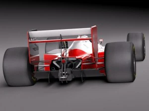Mclaren Honda MP4 4 Ayrton Senna F1 3D Model