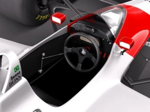 Mclaren Honda MP4 4 Ayrton Senna F1 3D Model