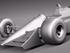 Mclaren Honda MP4 4 Ayrton Senna F1 3D Model