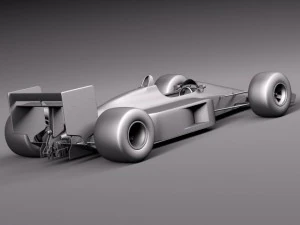 Mclaren Honda MP4 4 Ayrton Senna F1 3D Model