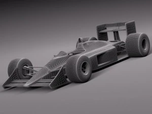 Mclaren Honda MP4 4 Ayrton Senna F1 3D Model