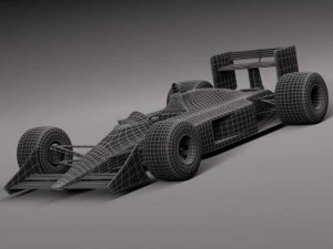 Mclaren Honda MP4 4 Ayrton Senna F1 3D Model