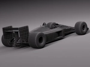 Mclaren Honda MP4 4 Ayrton Senna F1 3D Model