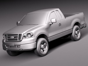 F-150 Regular Cab 2006 3D Model
