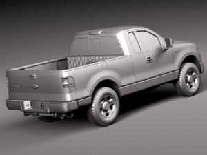 F-150 Regular Cab 2006 3D Model