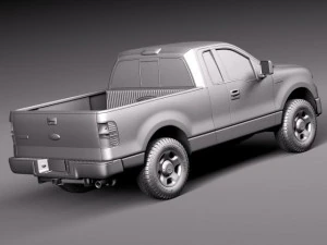 F-150 Regular Cab 2006 3D Model