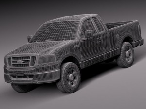F-150 Regular Cab 2006 3D Model