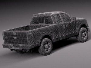F-150 Regular Cab 2006 3D Model