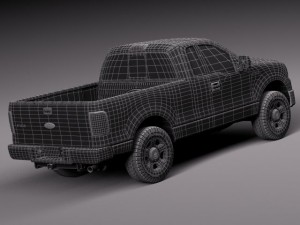 F-150 Regular Cab 2006 3D Model
