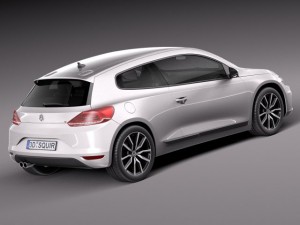 Volkswagen Scirocco 2015 3D Model