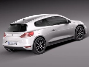 Volkswagen Scirocco 2015 3D Model
