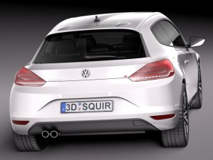 Volkswagen Scirocco 2015 3D Model
