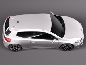 Volkswagen Scirocco 2015 3D Model
