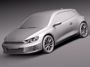 Volkswagen Scirocco 2015 3D Model