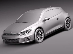 Volkswagen Scirocco 2015 3D Model