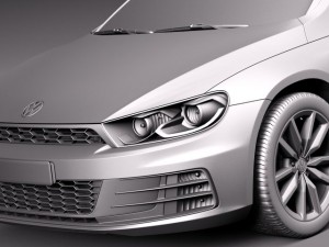 Volkswagen Scirocco 2015 3D Model