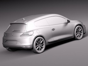 Volkswagen Scirocco 2015 3D Model