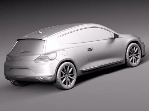 Volkswagen Scirocco 2015 3D Model