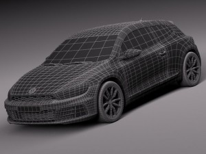 Volkswagen Scirocco 2015 3D Model