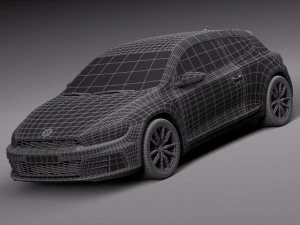 Volkswagen Scirocco 2015 3D Model