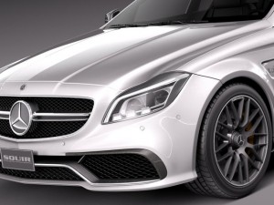 Mercedes-Benz CLS 63 AMG 2015 3Dモデル