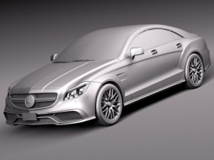 Mercedes-Benz CLS 63 AMG 2015 3Dモデル