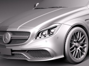 Mercedes-Benz CLS 63 AMG 2015 3Dモデル