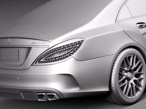 Mercedes-Benz CLS 63 AMG 2015 3D Model