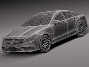 Mercedes-Benz CLS 63 AMG 2015 3Dモデル