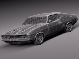 Falcon Coupe 1973 3D मॉडल
