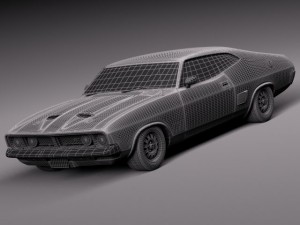 Falcon Coupe 1973 3D मॉडल