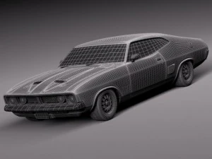 Falcon Coupe 1973 3D Model