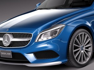 Mercedes-Benz CLS Shooting Brake 2015 Modelo 3D