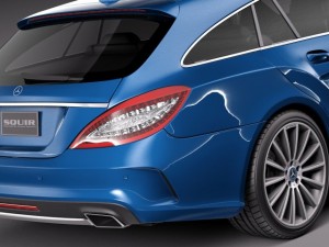 Mercedes-Benz CLS Shooting Brake 2015 Modelo 3D