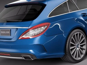 Mercedes-Benz CLS Shooting Brake 2015 3D Model