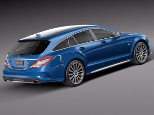 Mercedes-Benz CLS Shooting Brake 2015 3D Model