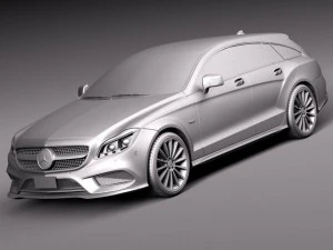 Mercedes-Benz CLS Shooting Brake 2015 3D Model