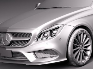 Mercedes-Benz CLS Shooting Brake 2015 Modelo 3D